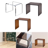 [perfeclanwv] Acrylic Side Table Clear End Table Bathroom Bedroom Acrylic Tea Table Acrylic End Tabl