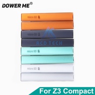 100% Waterproof New For Sony Xperia Z3 mini Z3 Compact M55W D5803 D5833 USB Charging Port Cover +Sim