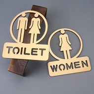 Toilet Signage/ Wifi Sign/ Door Sign/ Papan Tandas Acrylic Cafe Airbnb Office 镂空 公共厕所 指示牌 亚克力 E4