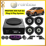 Proton X50 Full Set Plug n Play Speaker Active Sub Woofer Built in DSP Sound System Package