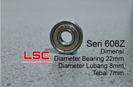 Bearing Kipas Angin 608Z Bering 608 Z SILVER