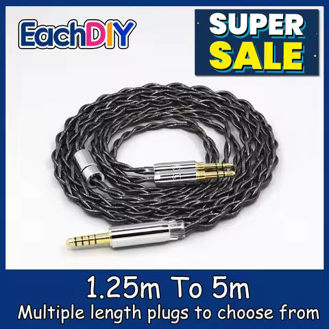 99% Pure Silver Palladium Graphene Floating Gold Cable For Beyerdynamic T1 T5P II AMIRON HOME Kenner