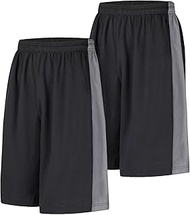 Mens Shorts Basketball Gym Quick Dry Camouflage Shorts with Pockets, black/black, 3X-Large