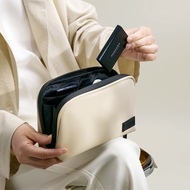 Leather 3C Storage Bag [Cheese Traveler] Waterproof Charging Cable Earphone Multifunctional [0616]