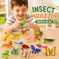 Puzzle Toys for Kids 3D Animal Insect Aper Jigsaw Puzzles Toys DIY Educational Puzzle Toys for Kids