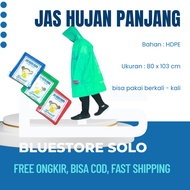Disposable Raincoat Plastic Coat Long Sleeve Plastic Raincoat