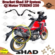 SideBox Bracket Side Box Bracket Shad 3P System QJ Motor TURINO 250 Bracket Box QJ Turino 250