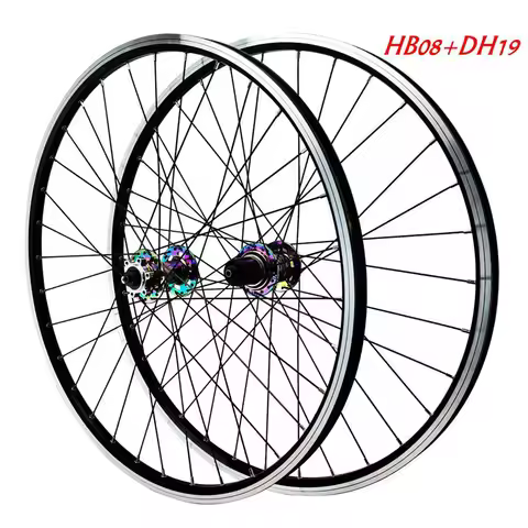 PASAK Mountain Bicycle Wheel Set 26 27.5 29 Inch Disc V Brake Front 2 Rear 4 Bearings 12 Speed Quick