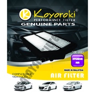 HYUNDAI KIA ELANTRA(MD)1.6,1.8 i30(GD)1.6 CERATO(K3)1.6,2.0 PENAPIS AIR FILTER RHY-3X000-P RKI-3X000
