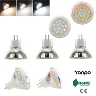 MR11 GU4 Mini LED Spotlight Bulbs 12V 24V 2835 SMD 2W 3W 12LEDs 18LEDs Lampu Putih Cerah Sejuk Hanga