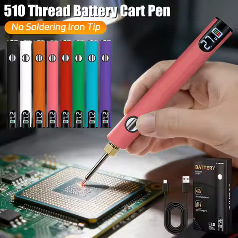 510 Thread Battery Cart Pen 650mAh Battery Digital 510 Electric Soldering Iron Electronics Repair (N