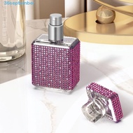 SEPTEMBER Glass Perfume Bottle, 30ml Luxury Shiny Spray Jars, Sparkling Press Type Reusable Empty Re