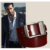 leather men male belts for men buckle belt A244770 Men's leather belt  genuine