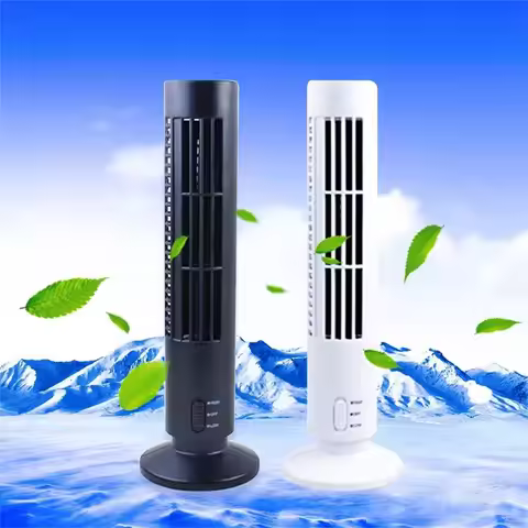 Bladeless Fan Tower Electric Fan Vertical Electric Fan Bladeless Standing Fan For Bedroom Household 