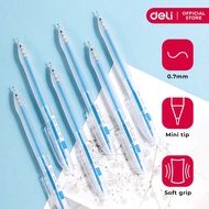 Deli Q80 Xtream Faux Leather Grip Mini Tip Ballpoint Pen 0.7mm Blue