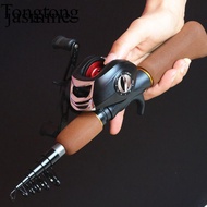 Sea Rod Throwing Rod Ultra-Short Small Lure Rod Portable Mini Rod Telescopic Lure Fishing Rod Water Drop Wheel Black Fish Bass Horse Mouth Lifting Mouth Fishing Rod Factory Price Direct Sales