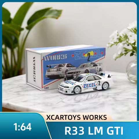 Diecast Car Model Xcartoys WORKS R33 LM GT1 (Metal & Plastic Parts) 1:64 W3-04#