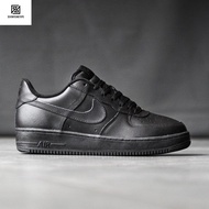 Sepatu Sneaker Casual N*ke AF1 Triple Black Original Terbaru