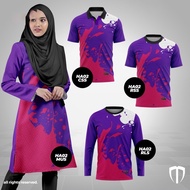 Baju Purple Muslimah /baju Sedondon Tshirt Family Set Couple Set Jersey Muslimah Microfibre T Shirt 