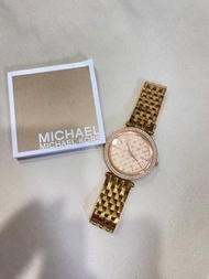 Mk玫瑰金手錶Michael kors