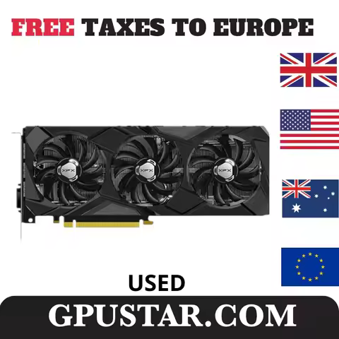 XFX-GPU Radeon AMD Radeon RX590 placa de vídeo, 8GB GDDR5 placas gráficas, GME 580, Desktop PC tela 