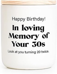 40th Birthday Gifts Women, Forty Birthday Candle, 1985 40th Birthday Decorations for Women Men, 40 Y