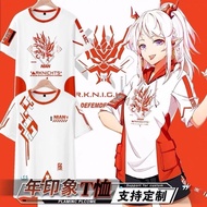 Anime Arknights 3D printing T-shirt summer short sleeve tshirt tops for man and women big size 4XL 5