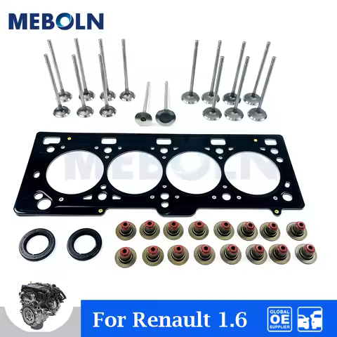Engine Cylinder Head Gasket & Valve Kit For Renault K4M Platina Aprio Clio Kangoo 1.6 Car Accessorie