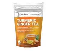 Dr. Berg Turmeric Ginger Tea with Hint of Refreshing Citrus 100% Keto-Friendly Tea, 28 Teabags