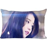 KPOP Star IU Rectangular Pillowcase Two Sided Printing Satin Pillow Cover Custom Your Image