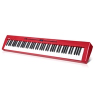Red Electronic Keyboard Portable Digital Piano 88 Weighted Keys Full Size For Beginner With Bluetooth,MIDI,Pedal,LED Screen