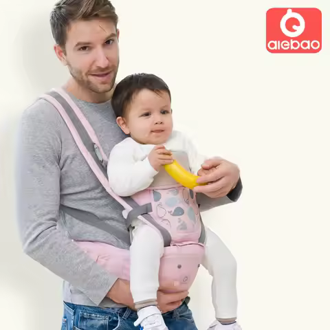 AIEBAO Portable Baby Carrier Toddler Wrap Shoulders Multifunctional Strap Infant Bag Adjustable Hips