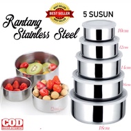 5-tier STAINLESS STEEL Basket/FOOD Container Stacking Basket/FOOD GRADE FOOD Storage