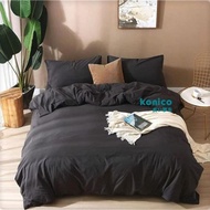 KONICO SPREI AESTHETIC POLOS PASTEL / MINIMALIST KOREAN HITAM