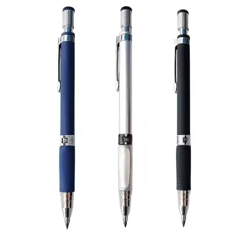 2mm Lead Mechanical Draft Pencil Drawing 2.0mm Lead Pencils 2B Drawing Sketch Exam Spare Stationery