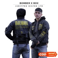 Cyberpunk X Box Men's Thick Bomber Hoodie Jacket Original Motorcycle Jacket/