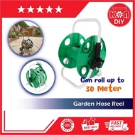 30m Garden Hose Reel Portable Water Garden Hose Outdoor Gardening Watering Hose Rack Cart PVC GARDEN