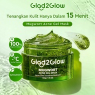 Glad2Glow G2G Mugwort Acne Gel Mask 50g | Gel Face Mask for Sensitive Acne-Prone Skin, Reduces Acne 
