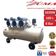 UMA Silent Oil Free Air Compressor|Compressor Angin 100L 1650W 8Bar