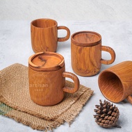 Geeta - Wooden Cup Wooden Cup/ Teak Wood Mug/ Finishing Food Gradenatural | Photo Props Photo Props/