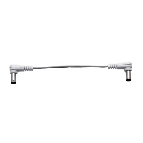 5521 2.1 2.5mm Male to male Extension DC Power Cord Cable CCTV connector plug LED 18AWG White flat t