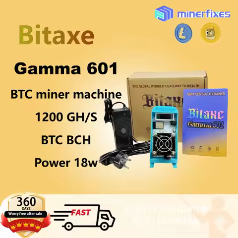 New White Bitaxe 601 Gamma 1.2TH/S BM1370 From Antminer S21 Solo Bitcoin Miners with EU PSU Crypto M