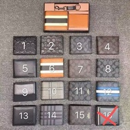 coach棕色男士銀包套裝（黑色盒子/棕色盒子）