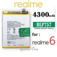 Battery Realme 6 Original BLP757 blp-757 batre Baterai Relmi 6 ori kapasitas 4300mAh Battery Realme