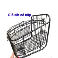 Mini iron basket for electric vehicles with lid for 133m, 133S, mini coper, small electric bicycles 
