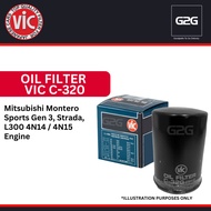 Oil Filter Vic C-320 Mitsubishi Montero Sports Gen 3, Strada, L300 4N14 / 4N15 Engine