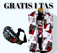 GRATIS 1 TAS  kemeja batik pria modern 2025 kemeja pria motif keren kemeja pria kemeja hawai baju pa