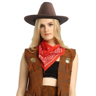 Halloween COS Masquerade Costume Adult Cowboy Theme Dress Up Western Cowboy Costume Cowboy Vest Suit