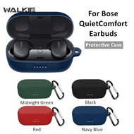 WALKIE 1PC Soft Silicone Protective Case For Bose QuietComfort Earbuds Case Cover Shockpoof Earphone Case With Hook