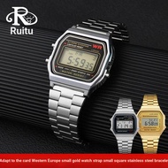 [Free Installation Tool] Suitable for casio casio AE1200/1300/1000 AQ-230 LA-680 Stainless Steel Wat